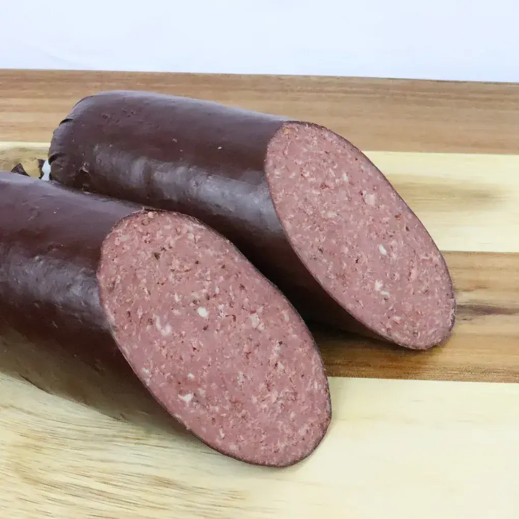 2 1/2” x 20” Mahogany Summer Sausage Casings – 25 Pack for 75 lbs - Image 2