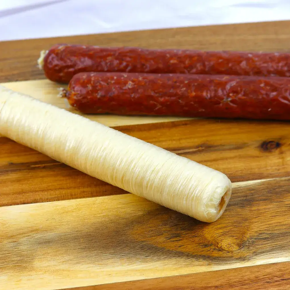 Edible Collagen Casing for Stick Pepperoni – 32 mm Smoke Color - Image 2