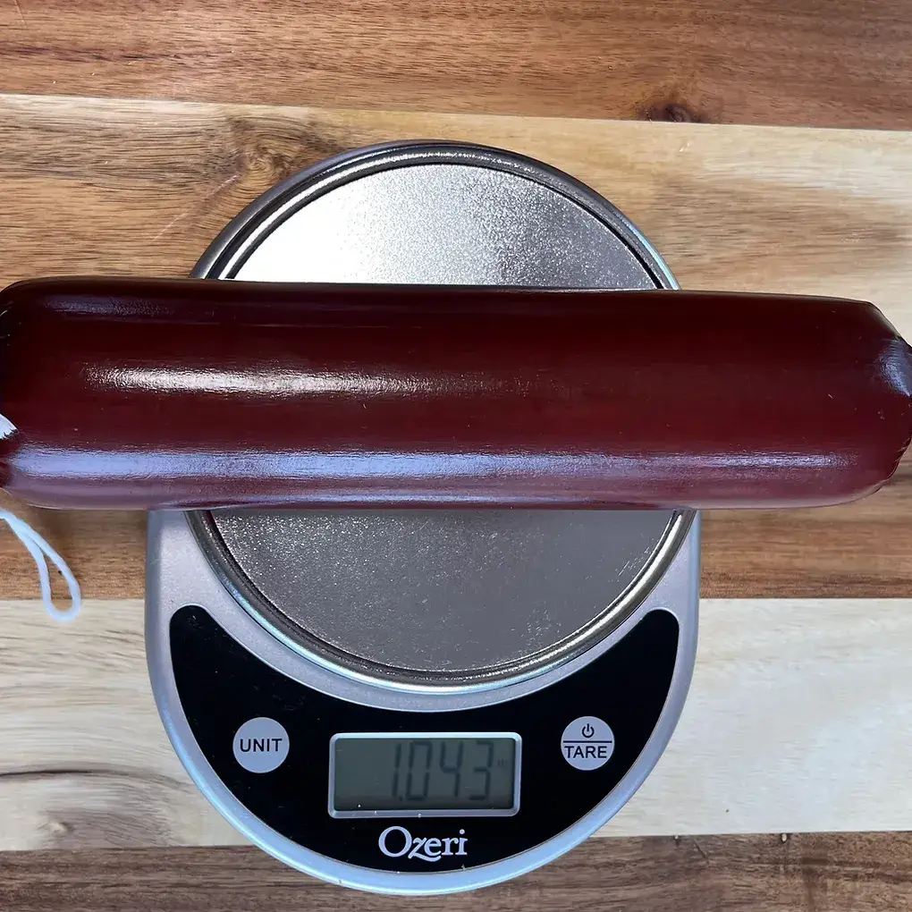 1 1/2” x 12” Mahogany Summer Sausage Casings – 250 Pack for 250 lbs - Image 3